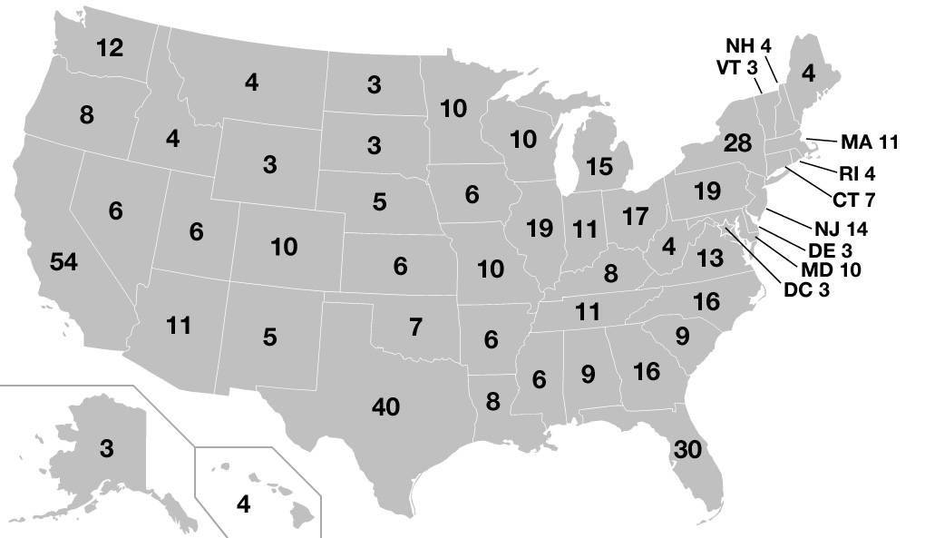 Electoral College Map 2024